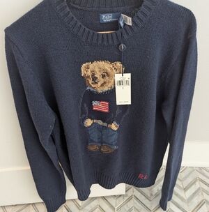 BNWT Polo Bear Knit Sweater, Large